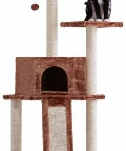 Frisco 52-in Faux Fur Cat Tree & Condo