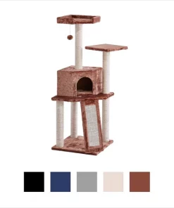Frisco 52-in Faux Fur Cat Tree & Condo -Pet Food Gear Shop 101799 PT5. SY630 V1584453090