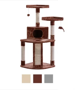 Frisco 48-in Faux Fur Cat Tree & Condo -Pet Food Gear Shop 101801 PT5. SY630 V1584453161