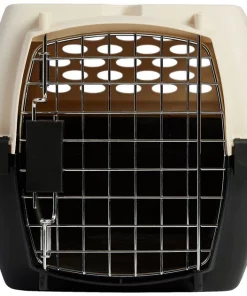 Frisco Plastic Dog & Cat Kennel, Almond & Black -Pet Food Gear Shop 120134 PT6. SY630 V1569020557