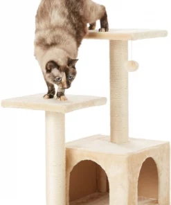 Frisco 28-in Faux Fur Cat Tree & Condo
