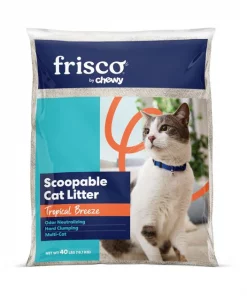 Frisco Tropical Breeze Scented Clumping Clay Cat Litter, 40-lb bag