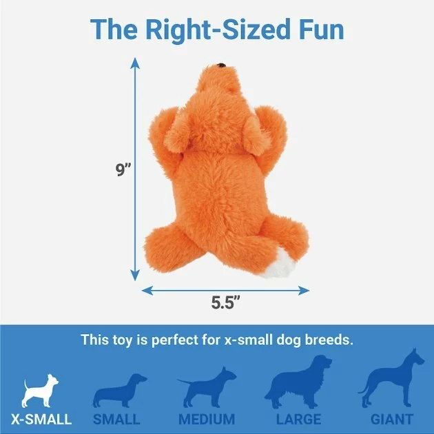 Frisco Plush Squeaking Fox Dog Toy 5 Frisco Plush Squeaking Fox Dog Toy - Image 3