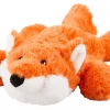Frisco Plush with Inside Rope Squeaking Fox Dog Toy