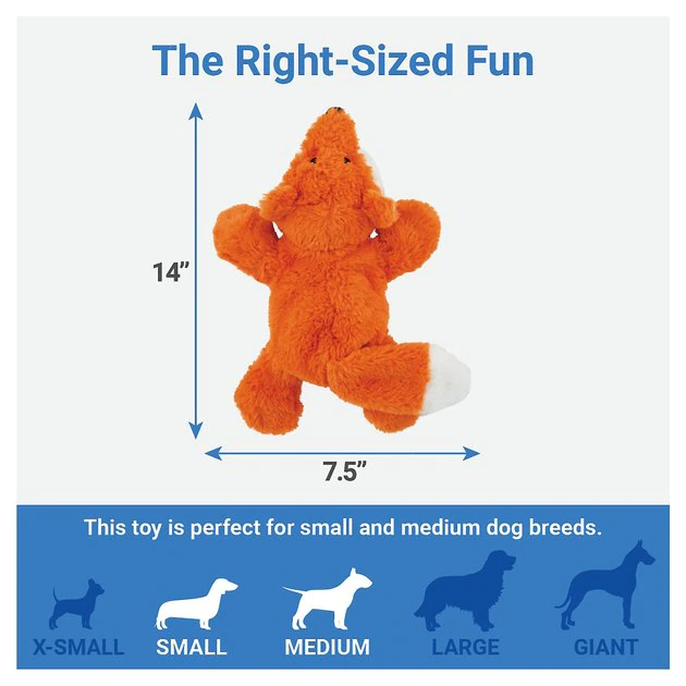 Frisco Plush with Inside Rope Squeaking Fox Dog Toy 6 Frisco Plush with Inside Rope Squeaking Fox Dog Toy - Image 4