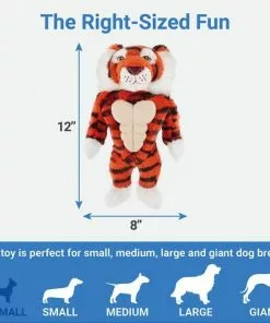 Frisco Muscle Plush Squeaking Tiger Dog Toy -Pet Food Gear Shop 147080 PT2. SY630 V1539206010