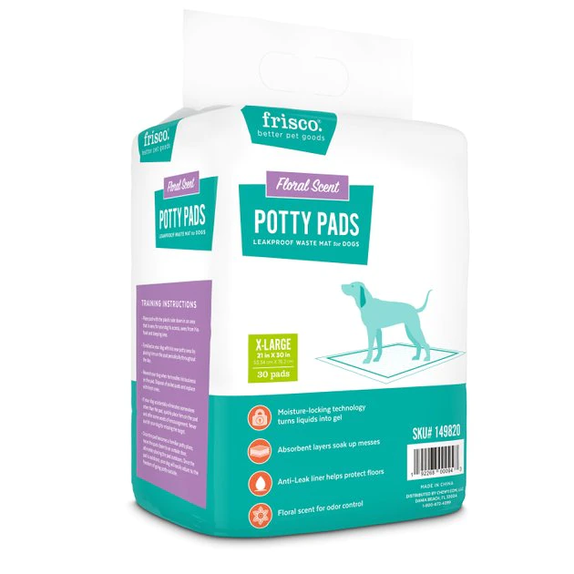Frisco Dog Training Pads, 21 x 30-in, 30 count, Floral Scented 3 Frisco Dog Training Pads, 21 x 30-in, 30 count, Floral Scented