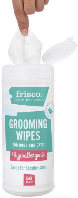 Frisco Hypoallergenic Waterless Grooming Wipes with Aloe for Dogs & Cats, Unscented, 50 count 6 Frisco Hypoallergenic Waterless Grooming Wipes with Aloe for Dogs & Cats, Unscented, 50 count - Image 4