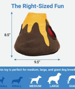 Frisco Hide & Seek Plush Volcano Puzzle Dog Toy -Pet Food Gear Shop 152810 PT1. SY630 V1592551253