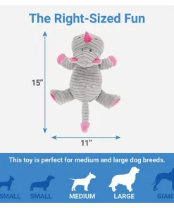 Frisco Corduroy Plush Squeaking Rhino Dog Toy 6 Frisco Corduroy Plush Squeaking Rhino Dog Toy -Pet Food Gear Shop 152828 PT1. SY630 V1549658000