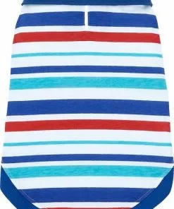 Frisco Striped Dog & Cat Polo Shirt, Red & Blue -Pet Food Gear Shop 153589 PT3. SY630 V1624902452