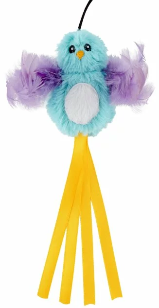 Frisco Bird Teaser with Feathers Cat Toy 4 Frisco Bird Teaser with Feathers Cat Toy - Image 2