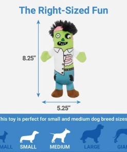 Frisco Halloween Living Dead Monsters Plush Squeaky Dog Toy, 3 count -Pet Food Gear Shop 161345 PT2. SY630 V1563230332