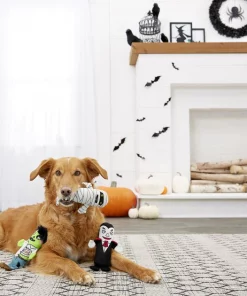 Frisco Halloween Living Dead Monsters Plush Squeaky Dog Toy, 3 count -Pet Food Gear Shop 161345 PT4. SY630 V1563230352
