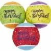 Frisco Fetch Squeaking Birthday Tennis Ball Dog Toy, 3-Pack -Pet Food Gear Shop 162914 Main. SY630 V1565379552