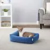 Frisco Velvet Rectangular Bolster Cat & Dog Bed