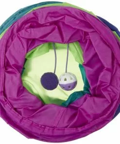 Frisco Peek-a-Boo Cat Chute Cat Toy, Colorful Tri-Tunnel -Pet Food Gear Shop 166382 PT3. SY630 V1573675547