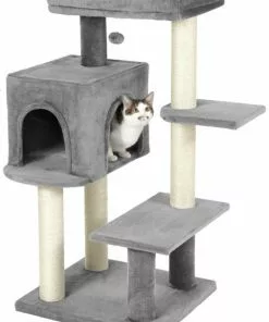 Frisco 48-in Heavy Duty Faux Fur Cat Tree & Condo -Pet Food Gear Shop 169399 PT2. SY630 V1569622082
