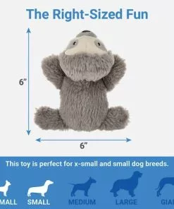 Frisco Plush Squeaking Sloth Dog Toy 6 Frisco Plush Squeaking Sloth Dog Toy -Pet Food Gear Shop 174680 PT1. SY630 V1574719122
