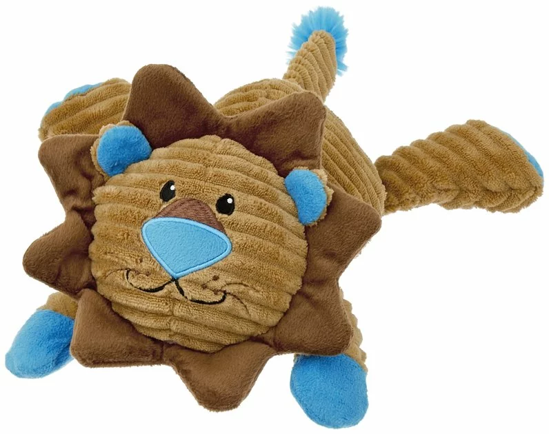 Frisco Corduroy Plush Squeaking Lion Dog Toy 3 Frisco Corduroy Plush Squeaking Lion Dog Toy