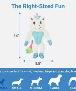 Frisco Muscle Plush Squeaking Unicorn Dog Toy -Pet Food Gear Shop 174717 PT1. SY630 V1574719139
