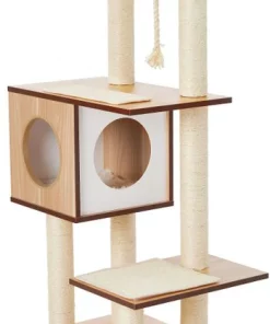 Frisco 47.5-in Modern Cat Tree & Condo -Pet Food Gear Shop 177904 PT5. SY630 V1584453379
