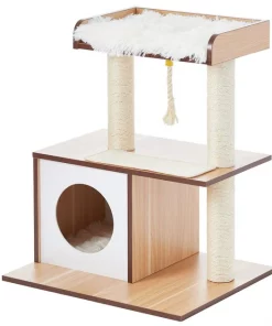 Frisco 28.5-in Modern Cat Tree & Condo -Pet Food Gear Shop 177907 PT5. SY630 V1584453388