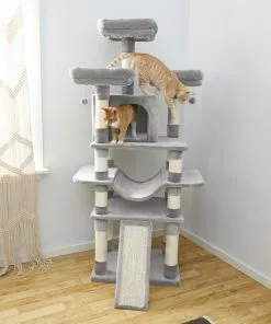 Frisco 68-in Faux Fur Cat Tree & Condo