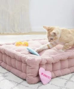 Frisco Candy Hearts Plush Cat Toy with Catnip, 3 count -Pet Food Gear Shop 201906 PT2. SY630 V1576613641