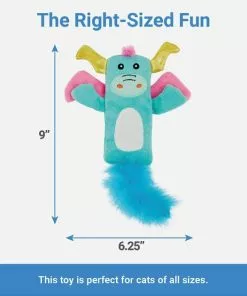 Frisco Mythical Mates Dragon Crinkle Kicker Cat Toy with Catnip -Pet Food Gear Shop 204531 PT1. SY630 V1587474371