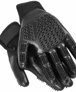 Frisco Dog & Cat Deshedding & Grooming Gloves, Black