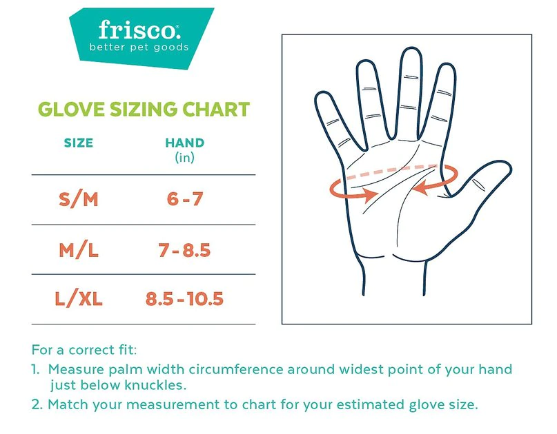 Frisco Dog & Cat Deshedding & Grooming Gloves, Black 4 Frisco Dog & Cat Deshedding & Grooming Gloves, Black - Image 2