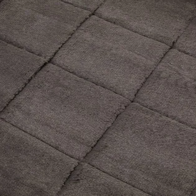 Frisco Quilted Plush Dog Crate Mat, Gray 6 Frisco Quilted Plush Dog Crate Mat, Gray - Image 4