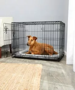 Frisco Heavy Duty Fold & Carry Double Door Collapsible Wire Dog Crate & Mat Kit -Pet Food Gear Shop 212616 PT7. SY630 V1580155770