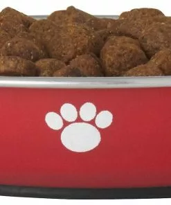 Frisco Heavy Duty Non-Skid Saucer Cat Bowl, Red Paw -Pet Food Gear Shop 213423 PT2. SY630 V1598449872