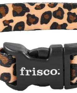 Frisco Leopard Print Polyester Dog Collar
