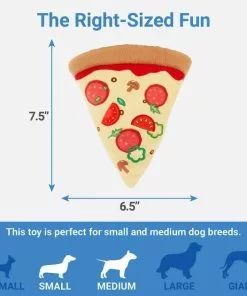 Frisco Plush Pizza Slice Dog Toy -Pet Food Gear Shop 213818 PT1. SY630 V1597156558