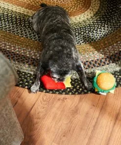 Frisco Plush Burger & Fries Dog Toy, 2-Pack -Pet Food Gear Shop 213822 PT8. SY630 V1600488496