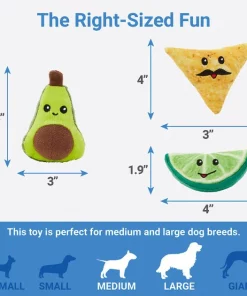 Frisco Hide & Seek Plush Guacamole Dog Toy -Pet Food Gear Shop 213830 PT2. SY630 V1601507157