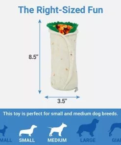 Frisco Plush Burrito Dog Toy -Pet Food Gear Shop 213834 PT1. SY630 V1597156555