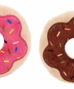 Frisco Plush Donut Cat Toy with Catnip, 2-pack