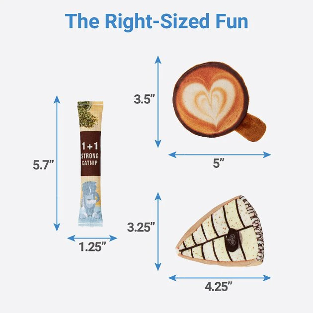 Frisco Latte Gift Box Cat Toy with Catnip, 5-pack 4 Frisco Latte Gift Box Cat Toy with Catnip, 5-pack - Image 2