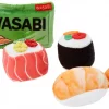 Frisco Plush Sushi Cat Toy with Catnip, Small, 4 count