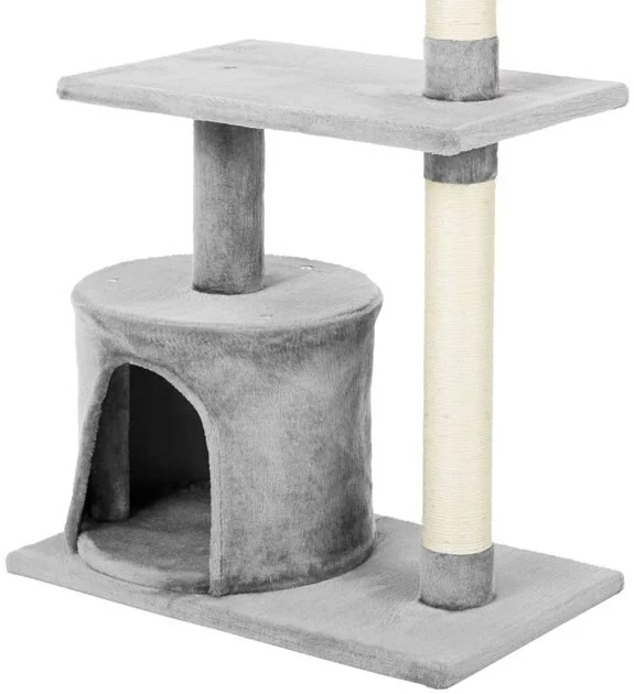 Frisco 38-in Cat Tree with Condo, Top Perch & Toy 6 Frisco 38-in Cat Tree with Condo, Top Perch & Toy - Image 4