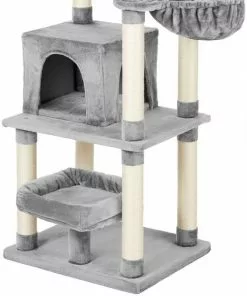 Frisco 66-in Cat Tree with Bed, Condo, Lounge Basket & Top Perch -Pet Food Gear Shop 214380 PT3. SY630 V1589894172