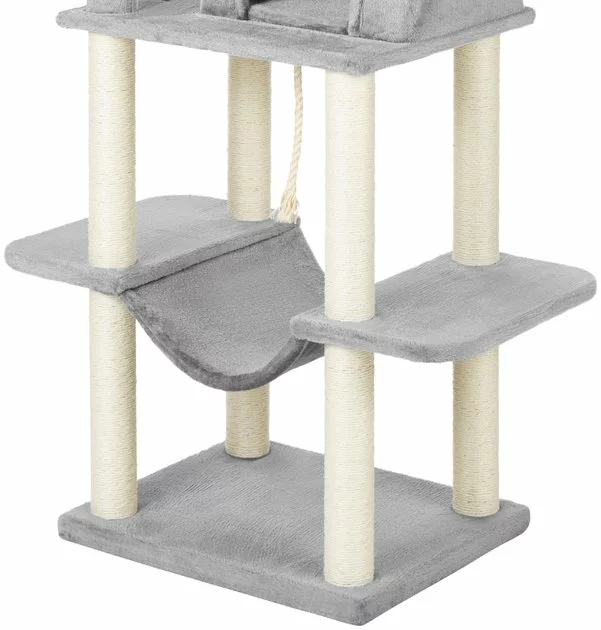 Frisco 73-in Cat Tree with Hammock, Condo, Lounge Basket, Top Perch & Bed 7 Frisco 73-in Cat Tree with Hammock, Condo, Lounge Basket, Top Perch & Bed - Image 5