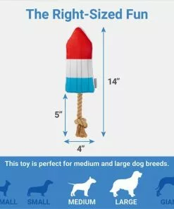 Frisco Summer Fun Plush & Rope Popsicle Dog Toy -Pet Food Gear Shop 214703 PT1. SY630 V1642187485