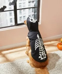 Frisco Glow in the Dark Skeleton Dog & Cat Hoodie -Pet Food Gear Shop 215630 PT8. SY630 V1599225486