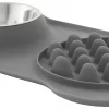 Frisco Silicone Slow Feeder Mat with Stainless Steel Bowl, 1.75 Cups -Pet Food Gear Shop 215983 MAIN. SY630 V1591020076