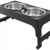 Frisco Stainless Steel Bowls with Adjustable Elevated Holder, 7 Cups -Pet Food Gear Shop 216015 MAIN. SY630 V1591020379